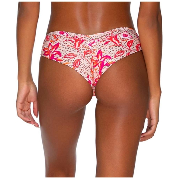 *SALE*NEW B. Swim Floral Leopard Triangle Bikini - Picture 6 of 7